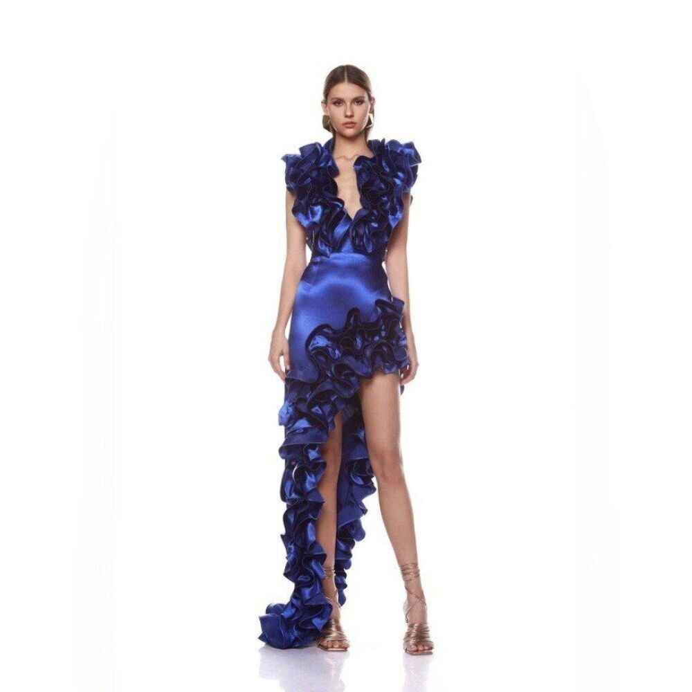 NEW BRONX AND BANCO Aurora Cobalt Blue Gown